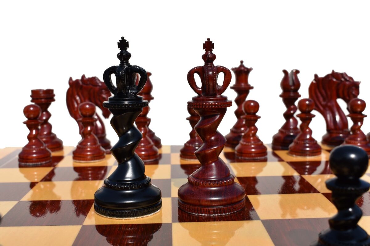 The Goliath Series Chess Pieces Ebony & padauk Prestige 4.5" King-4768