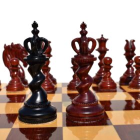 The Goliath Series Chess Pieces Ebony & padauk Prestige 4.5" King-4768