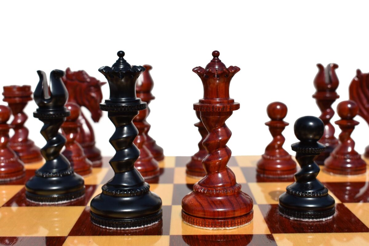 The Goliath Series Chess Pieces Ebony & padauk Prestige 4.5" King-4769