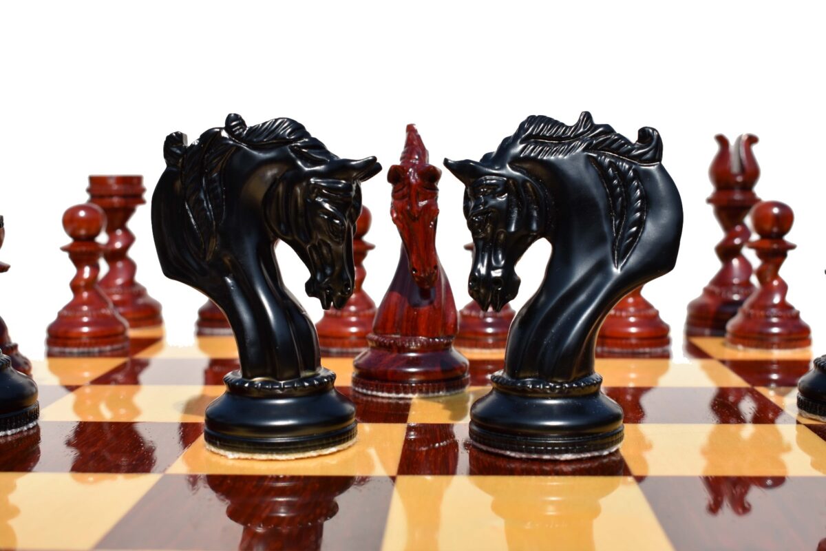 The Goliath Series Chess Pieces Ebony & padauk Prestige 4.5" King-4771