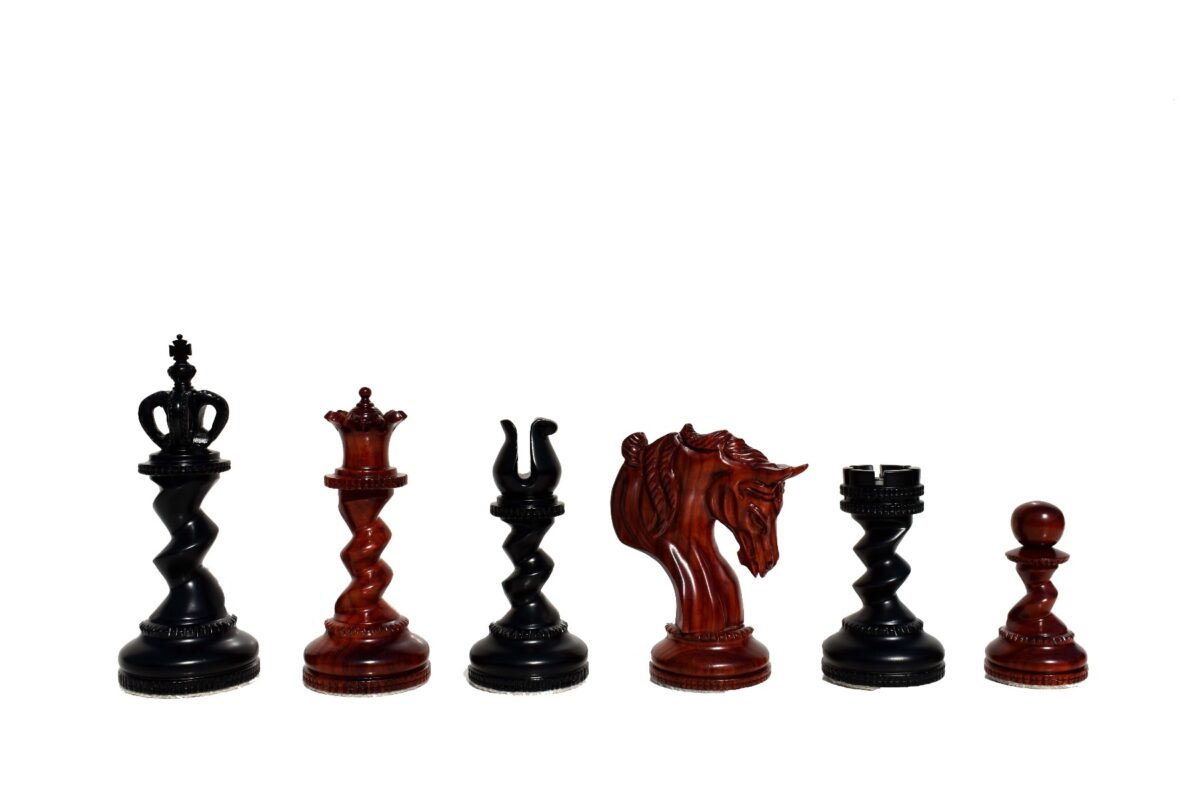 The Goliath Series Chess Pieces Ebony & padauk Prestige 4.5" King-4764