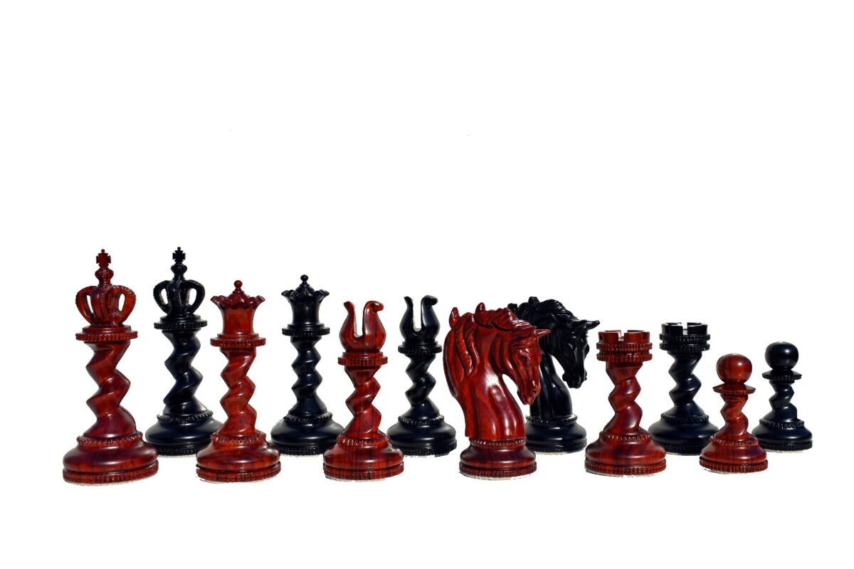 The Goliath Series Chess Pieces Ebony & padauk Prestige 4.5" King-4760