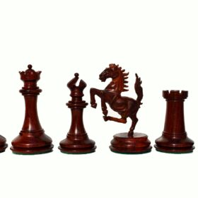 Ferrari Series Chess Pieces Boxwood & Padauk 4.4" King-4707