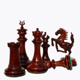 Ferrari Series Chess Pieces Boxwood & Padauk 4.4" King-4708