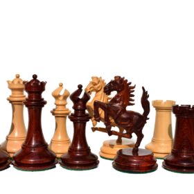 Ferrari Series Chess Pieces Boxwood & Padauk 4.4" King-5077