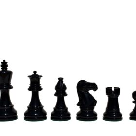 AIW-350 Series Chess Pieces Ivory White & Black Lacquered Boxwood 3.75" King-4796