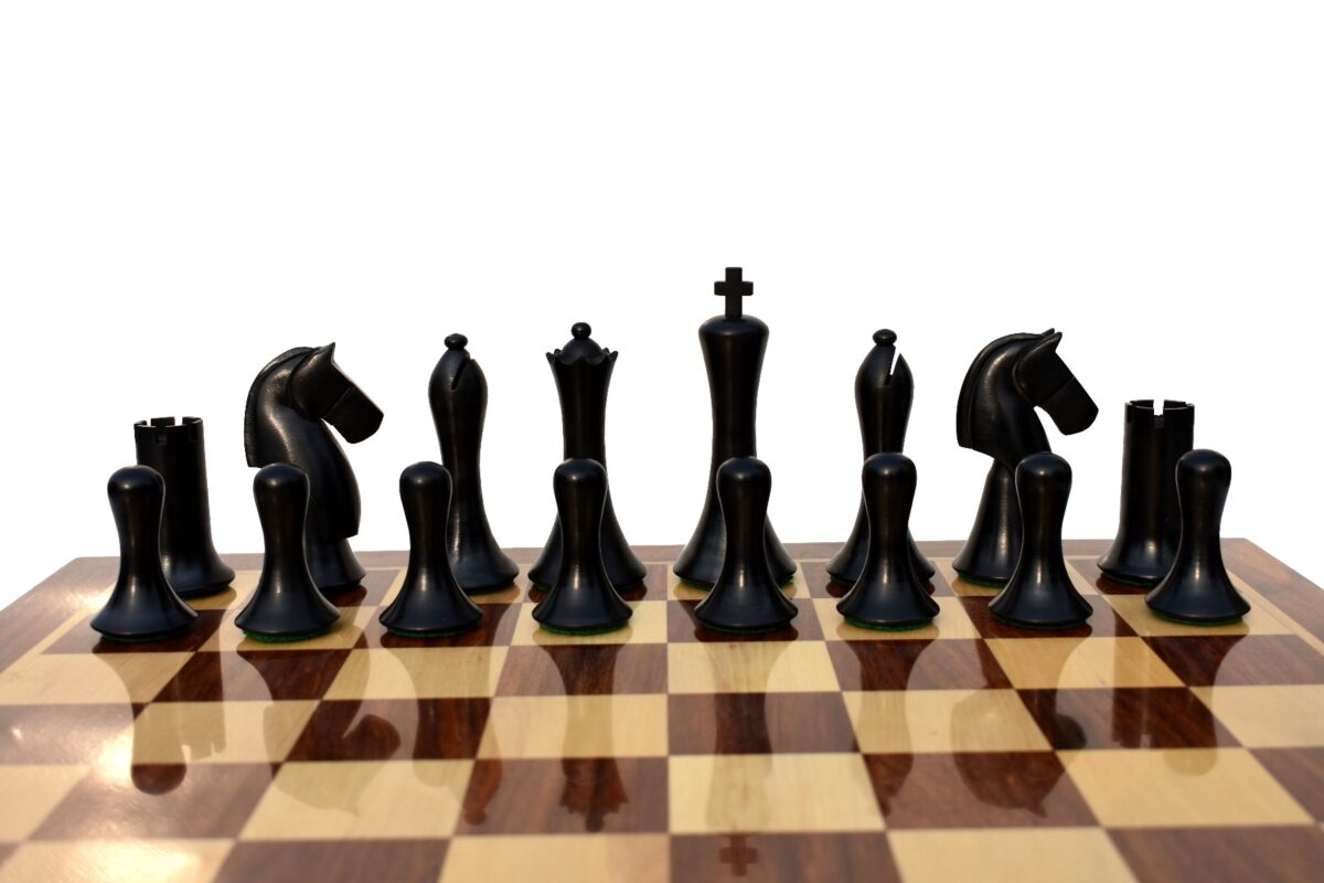 Ulbrich Series Chess Pieces Boxwood & Ebony 3.75" King-5098