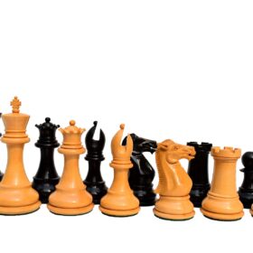 Collector II Series Chess Pieces Boxwood & Ebony 4" King-0