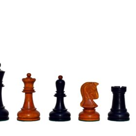 Dubrovnik Series Chess Pieces Antiqued Boxwood & Ebonized 4" King-0