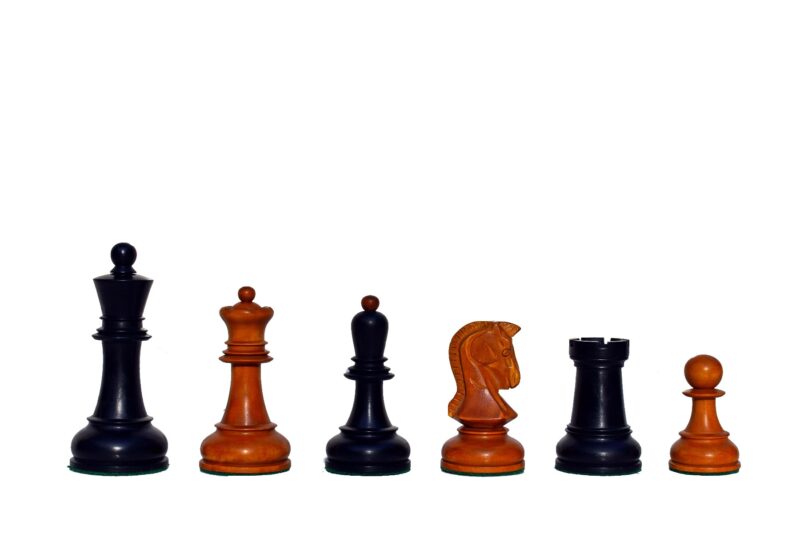 Dubrovnik Series Chess Pieces Antiqued Boxwood & Ebonized 4" King-0