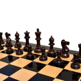 Grandmaster Series Chess Pieces Boxwood & Rosewood 3.75" King-5550