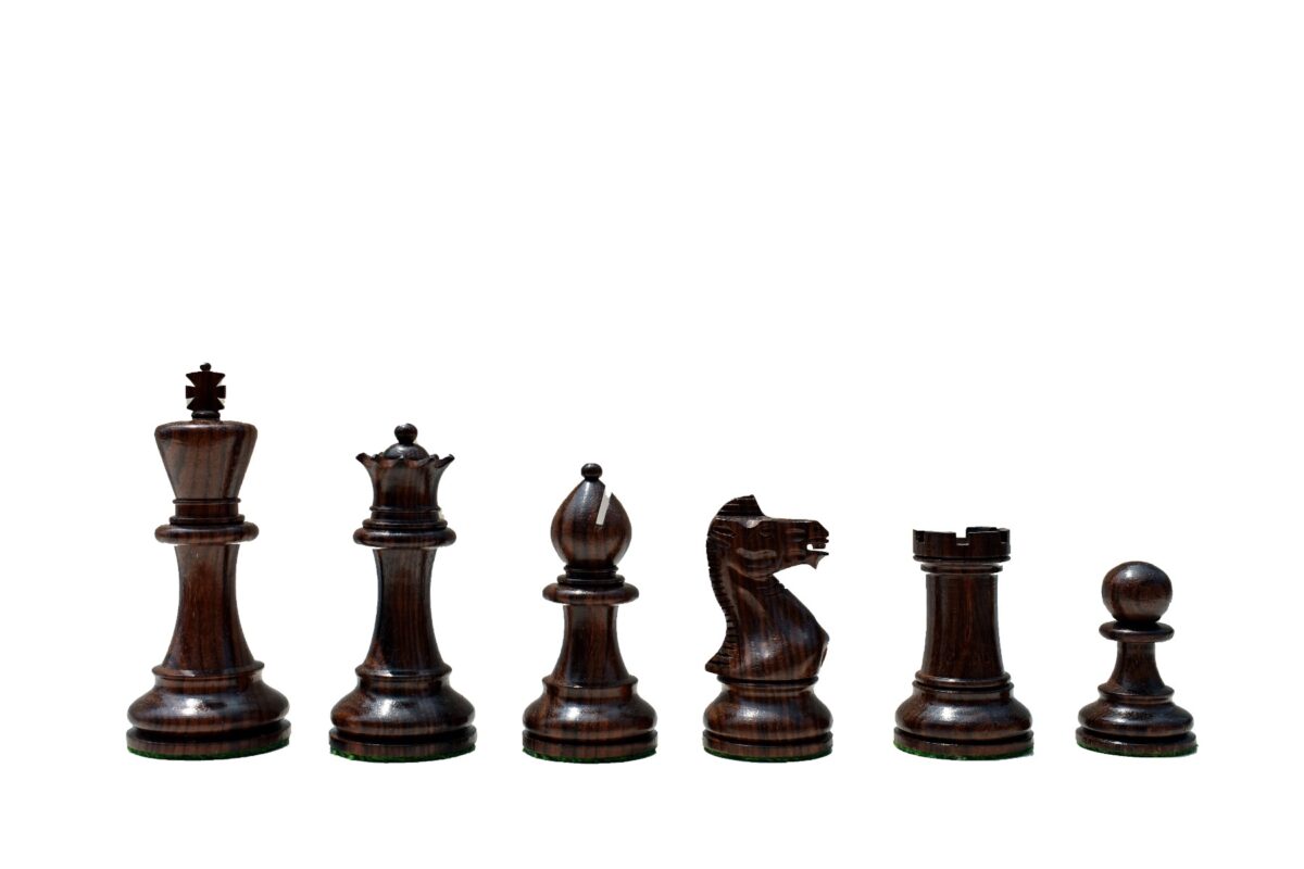 Grandmaster Series Chess Pieces Boxwood & Rosewood 3.75" King-5546