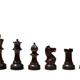 Grandmaster Series Chess Pieces Boxwood & Rosewood 3.75" King-5546