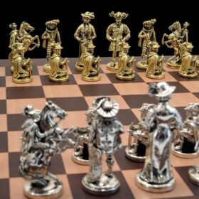 The Rococo Series Chess Pieces Solid Alloy Zinc 4" King-5610