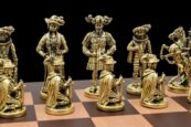 The Rococo Series Chess Pieces Solid Alloy Zinc 4" King-0