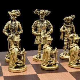 The Rococo Series Chess Pieces Solid Alloy Zinc 4" King-0