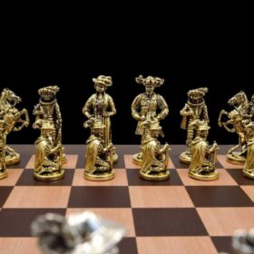 The Rococo Series Chess Pieces Solid Alloy Zinc 4" King-5609