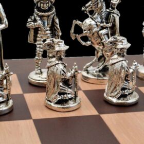 The Rococo Series Chess Pieces Solid Alloy Zinc 4" King-5611