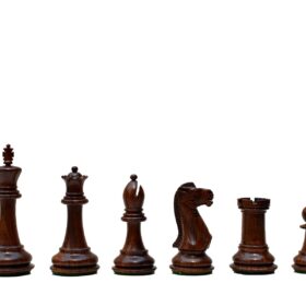 The Sleek Series Chess Set Boxwood & Sheesham wood 3" King with 1.75" Square Chess Board-5302