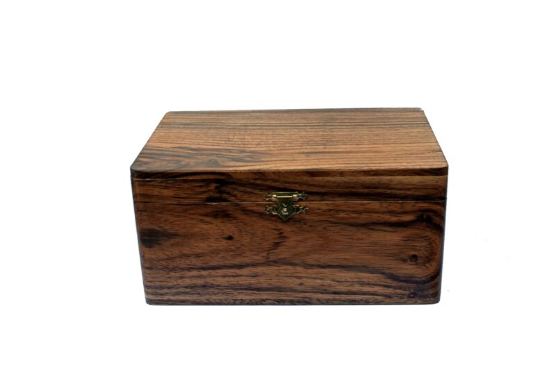 The Albizia Wood Luxury Chess Storage for 3.5" to 4.25" Chess Pieces-0