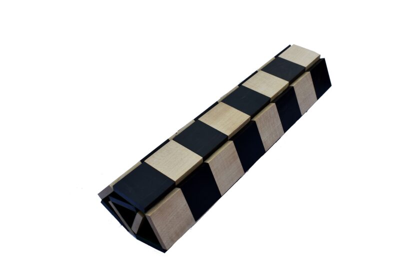 Exclusive Rolling Series Chess Board Canadian Maple & Ebony Wood.-0