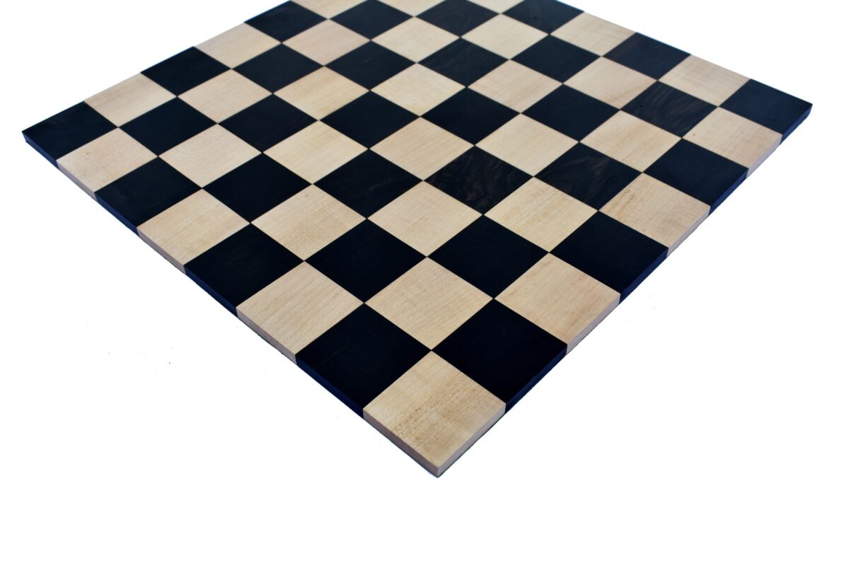 Exclusive Rolling Series Chess Board Canadian Maple & Ebony Wood.-5777