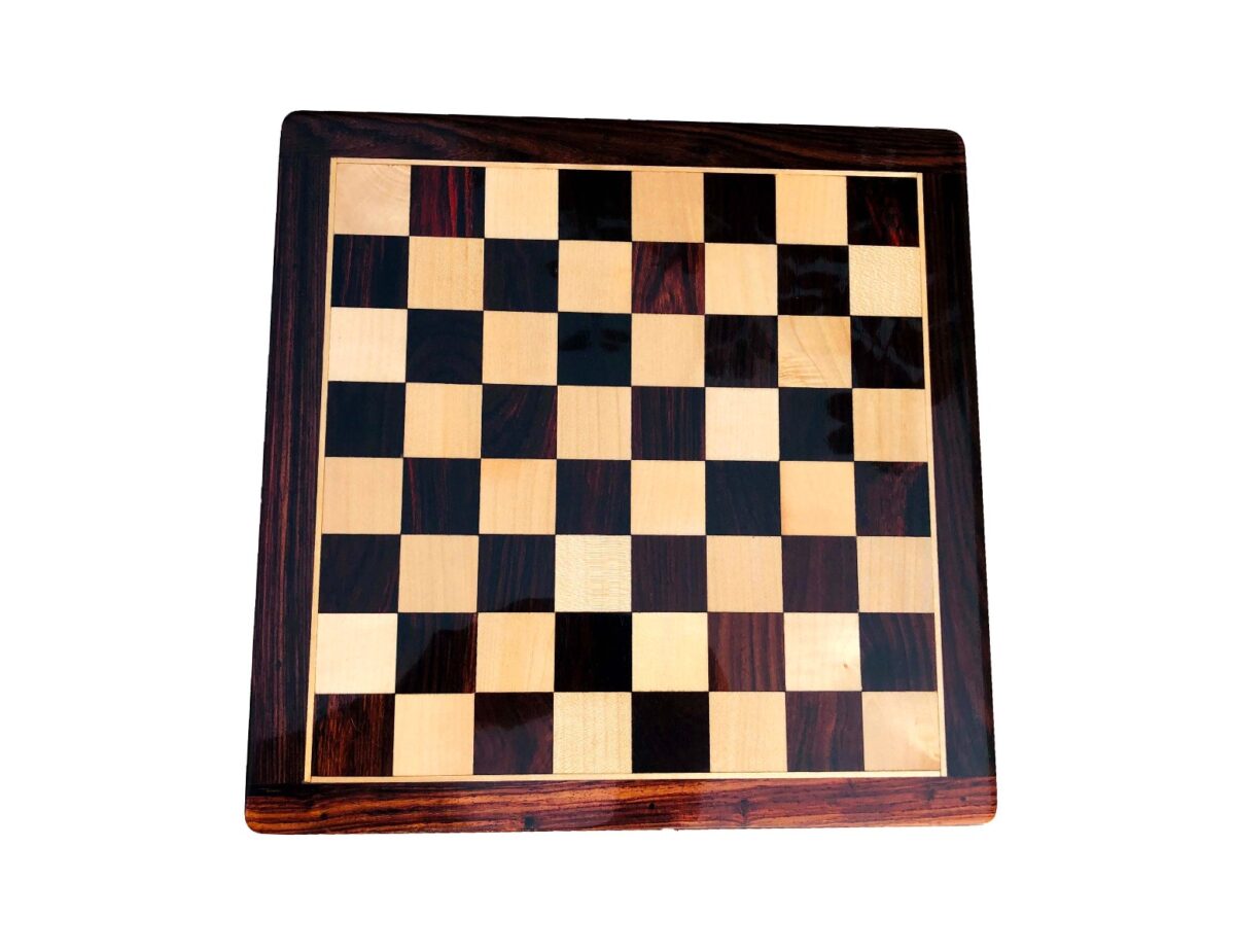 Travel Magnetic Chess set Maple & Rosewood 10" Square-6003