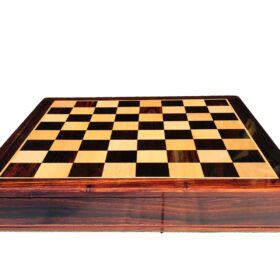 Travel Magnetic Chess set Maple & Rosewood 12" Square-6009