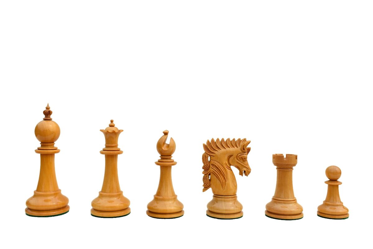 Utgard Castle Series Chess Pieces Bowood & African Padauk 4.4" King-6140