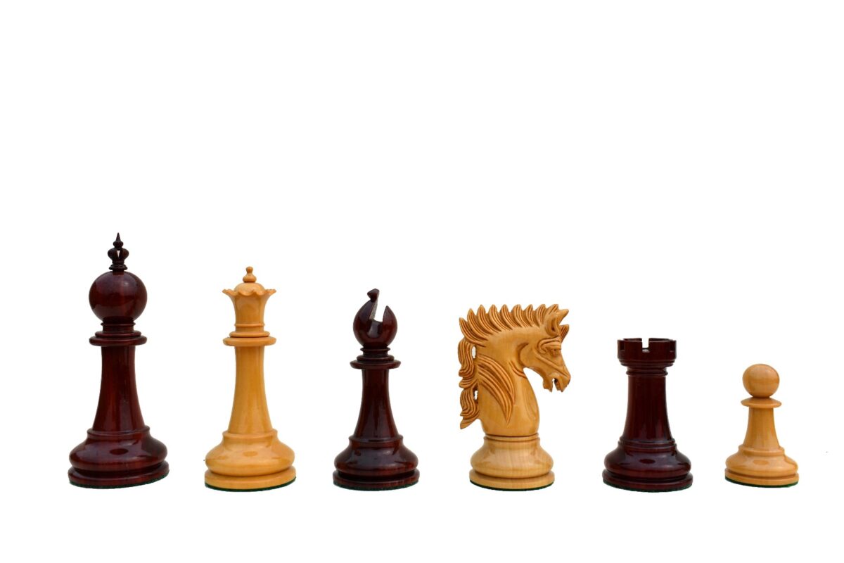 Utgard Castle Series Chess Pieces Bowood & African Padauk 4.4" King-6139