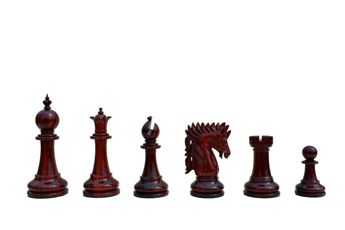 Utgard Castle Series Chess Pieces Bowood & African Padauk 4.4" King-6141