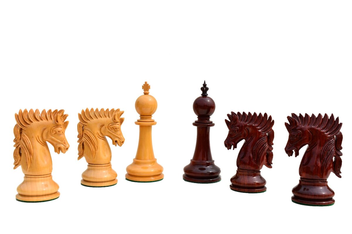 Utgard Castle Series Chess Pieces Bowood & African Padauk 4.4" King-6142