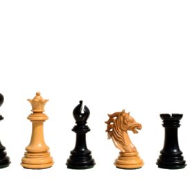 Royal Admiral Series Chess Pieces Boxwood & Ebony (Matte Finish) 4.4" king-6146