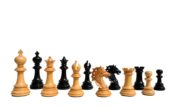 Royal Admiral Series Chess Pieces Boxwood & Ebony (Matte Finish) 4.4" king-0