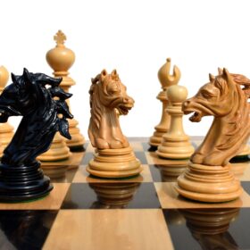 Royal Admiral Series Chess Pieces Boxwood & Ebony (Matte Finish) 4.4" king-6154