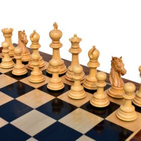 Royal Admiral Series Chess Pieces Boxwood & Ebony (Matte Finish) 4.4" king-6151