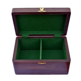 Rosewood Chess Storage Box for 3.5" to 4.25" Chess pieces-5656