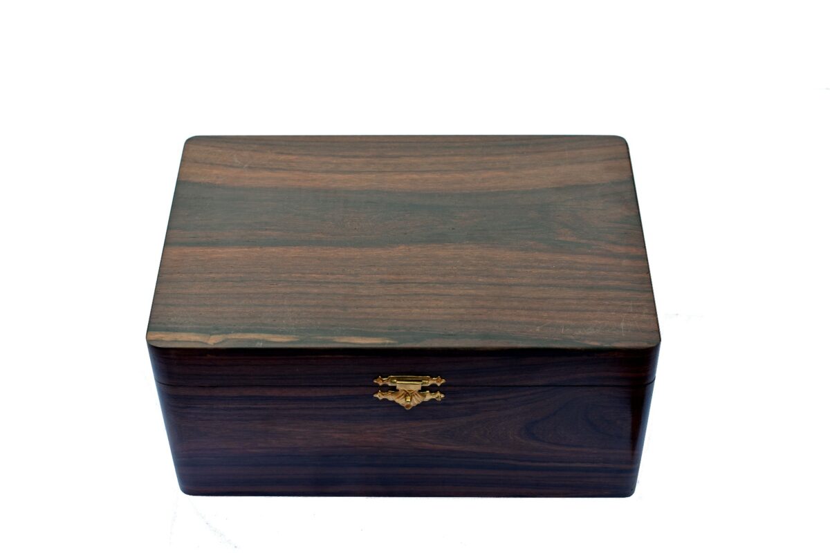 Rosewood Chess Storage Box for 3.5" to 4.25" Chess pieces-5653