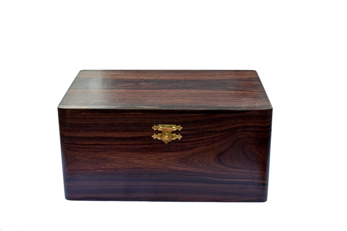 Rosewood Chess Storage Box for 3.5" to 4.25" Chess pieces-0