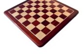 Round Edge Series Chess Board Canadian Maple & African Padauk-0