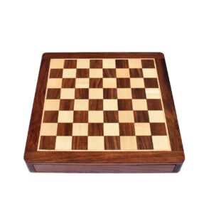 Travel Magnetic Chess set Maple & Sheesham 14" Square -5993