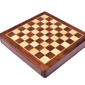 Travel Magnetic Chess set Maple & Sheesham 14" Square -5992