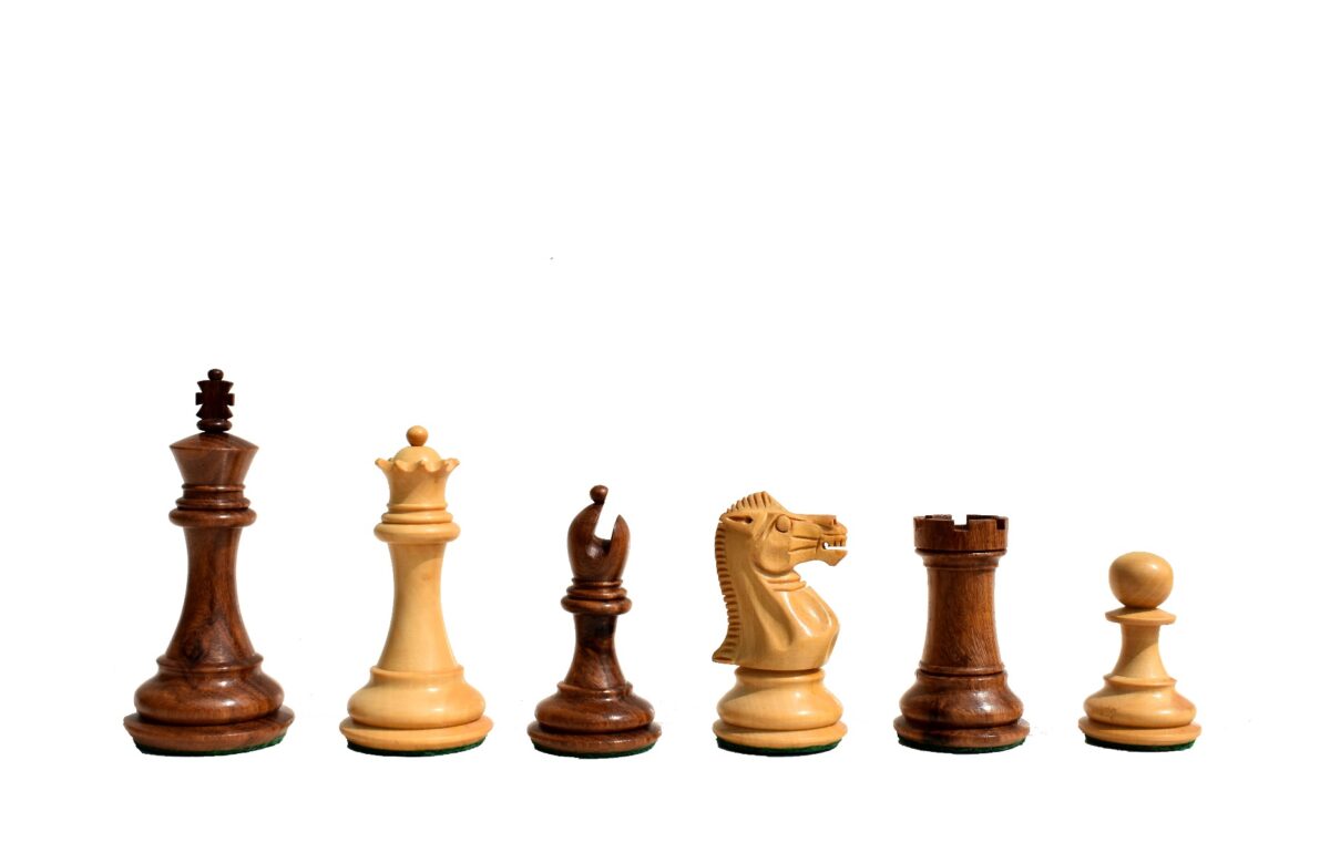 Collector Series Iv Chess Pieces Boxwood & Sheesham 3" King-0