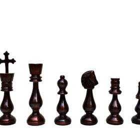 King of Castle Series luxury solid brass chess pieces Natural Brass & Cooper coated brass 4.25" King-6363