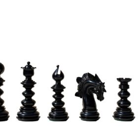 Designer Savano Series Chess pieces Boxwood & Ebony Matte Finish 4.4" King-6420