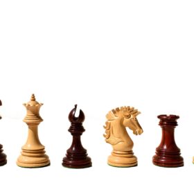 Wellington Series Chess Pieces Boxwood & Padauk 4.4" King-6352