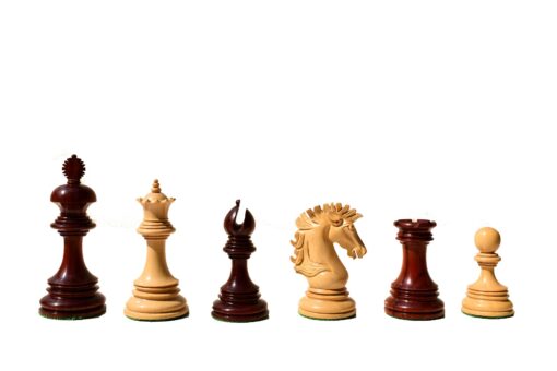 Wellington Series Chess Pieces Boxwood & Padauk 4.4" King-6352