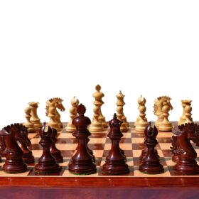 Wellington Series Chess Pieces Boxwood & Padauk 4.4" King-6360