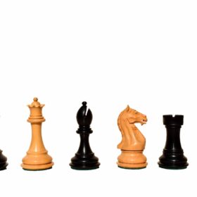 The Fierce Knight Series Chess Pieces Boxwood & Ebonized 4" King-0