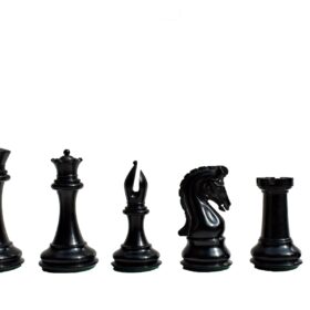 Imperial Series chess set Boxwood & Ebony 3" King with 2" square chess board-7023